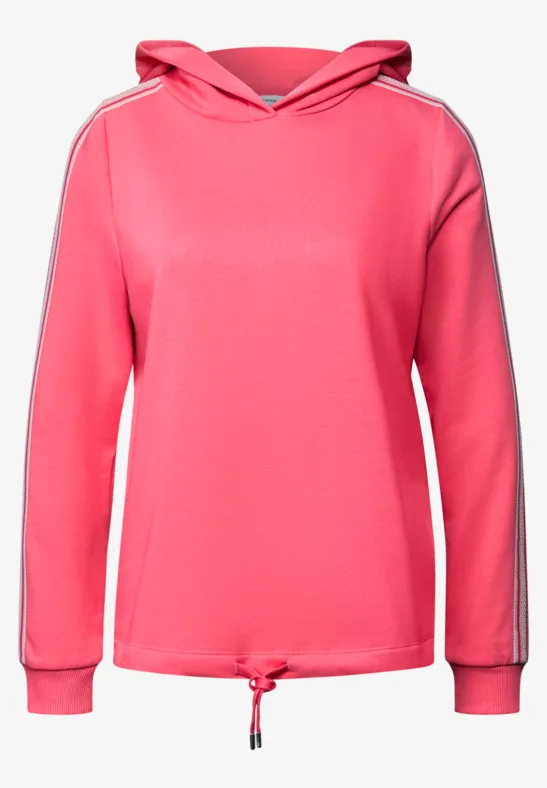 Hoodie à rayures gallon almond coral