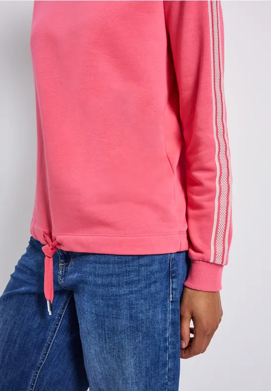 Hoodie à rayures gallon almond coral