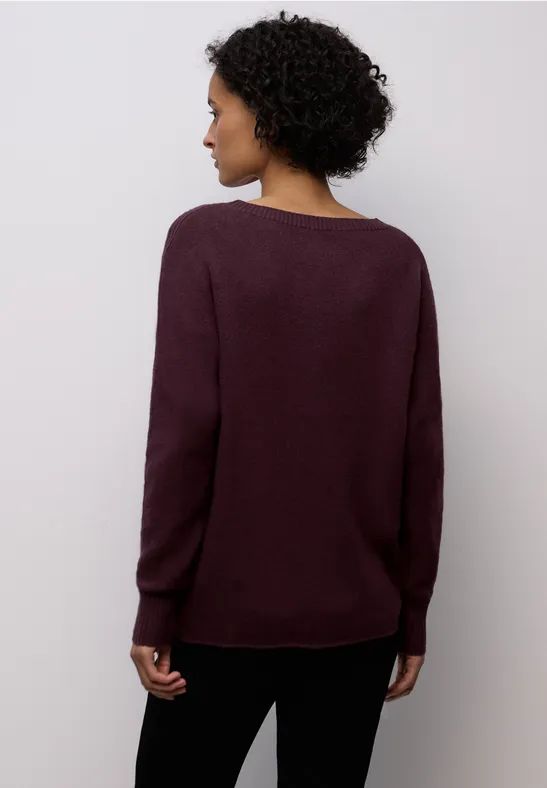 Cosy Dolman Pullover jazz berry