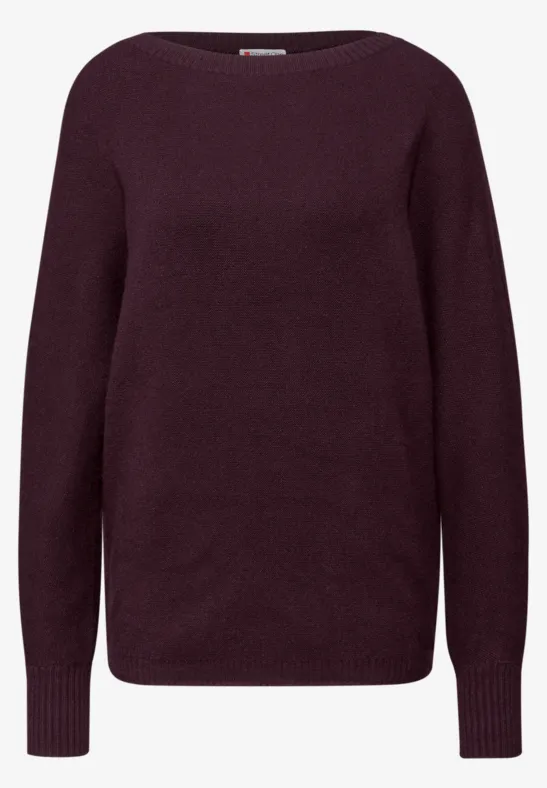 Cosy Dolman Pullover jazz berry