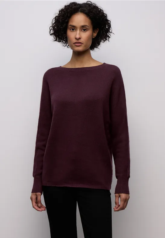 Cosy Dolman Pullover jazz berry