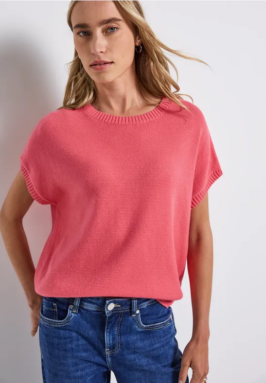 Cozy Pullover almond coral