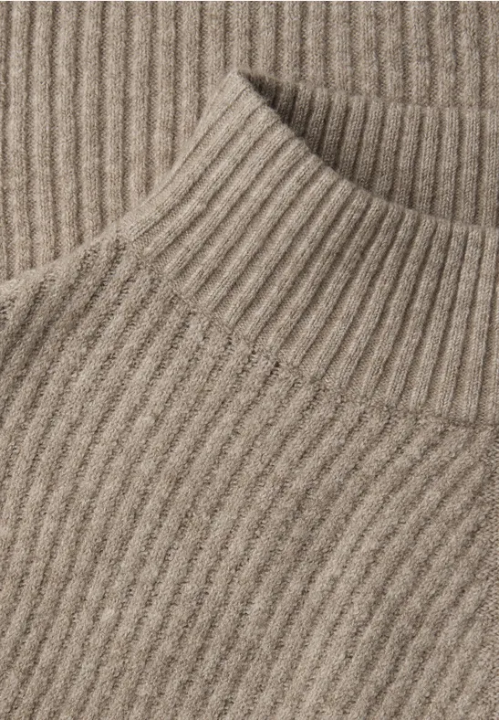 Doux pull-over structuré mocha glow mel.