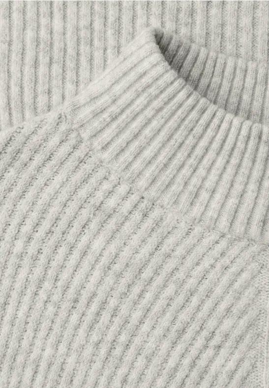 Softer Strukturpullover pelican grey mel.