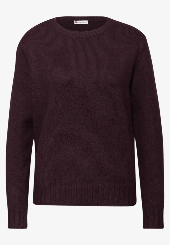 Rundhals Pullover jazz berry