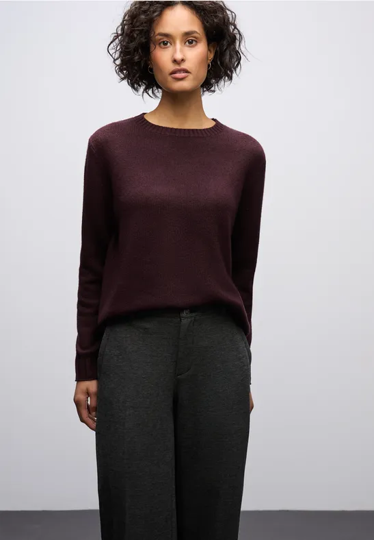 Rundhals Pullover jazz berry