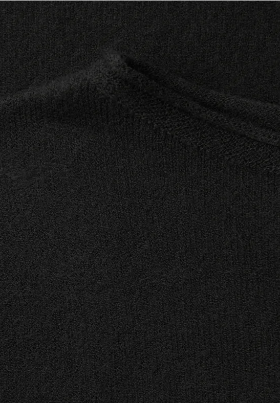 Pullover mit gerolltem Saum Black