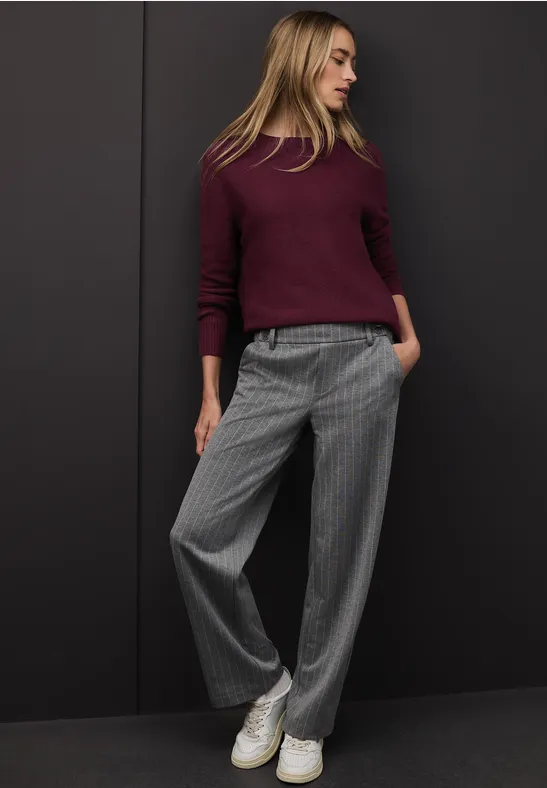 Langarmpullover wildberry red