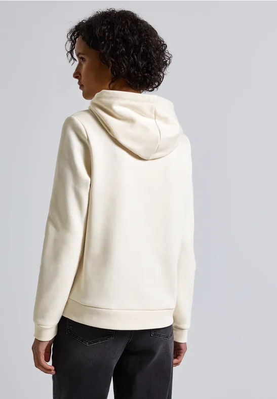 Sweater met capuchon soft beige
