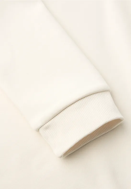 Sweater met capuchon soft beige