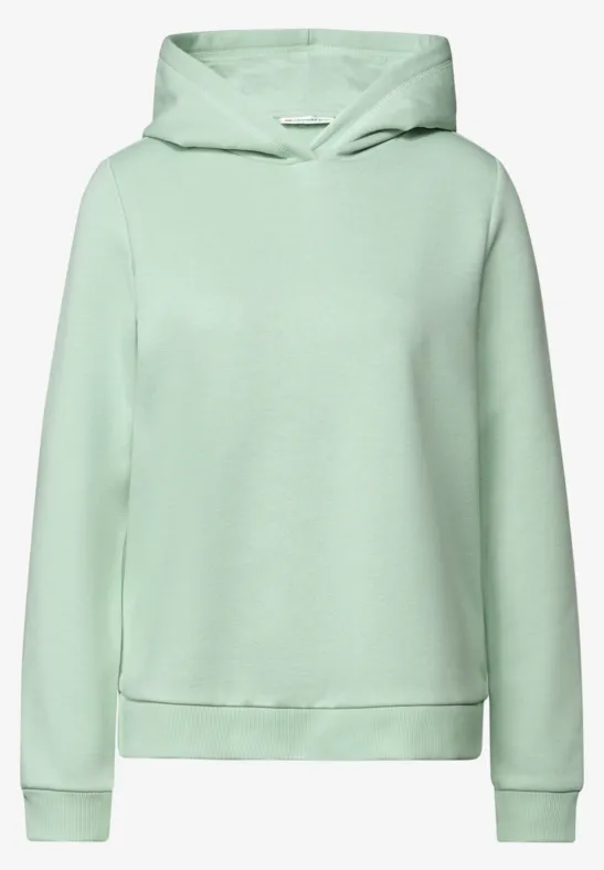 Sweat-shirt avec capuche serene green