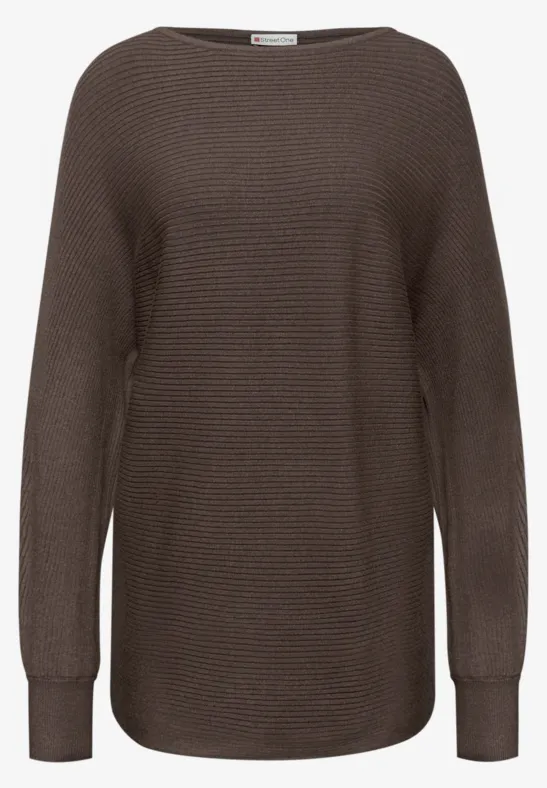 Dolman trui dark nomad brown mel.