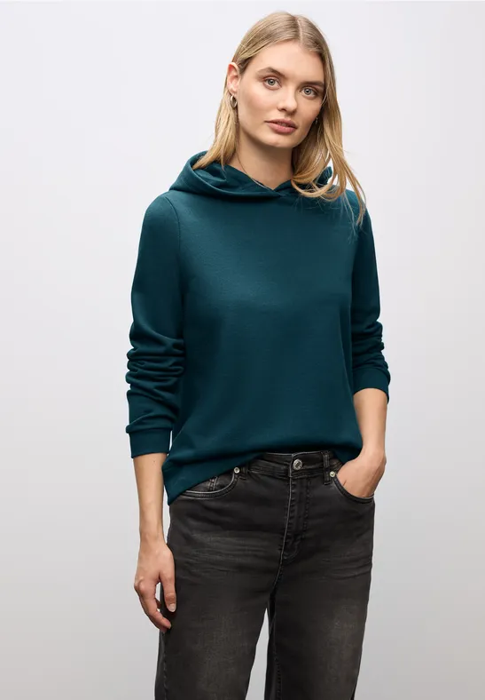 Sweater met capuchon tide blue