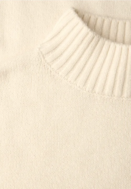 Pullover mit Tape-Details soft beige