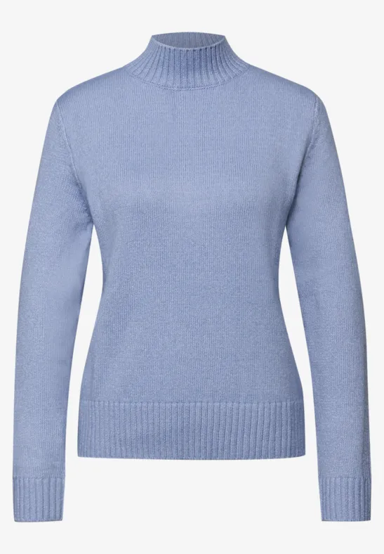 Pullover mit Tape-Details frosted blue mel.