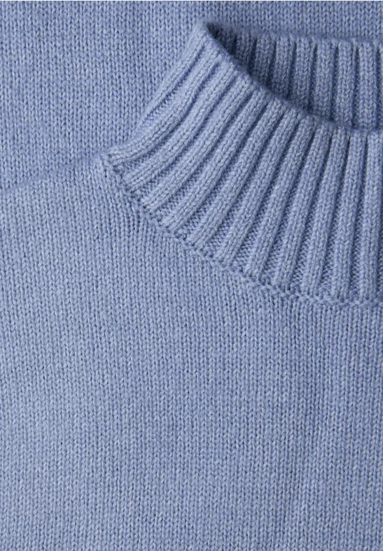 Pullover mit Tape-Details frosted blue mel.