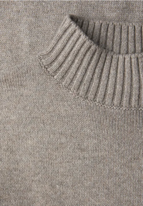 Pullover mit Tape-Details muted mocha mel.