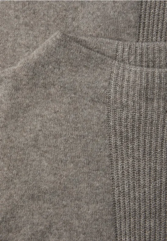 Strukturmix Pullover muted mocha mel.