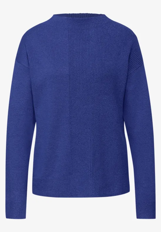 Strukturmix Pullover amparo blue mel.