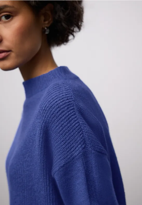 Strukturmix Pullover amparo blue mel.