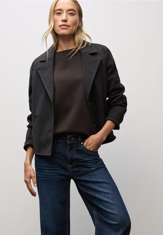 Sweater met geribd detail darkest brown