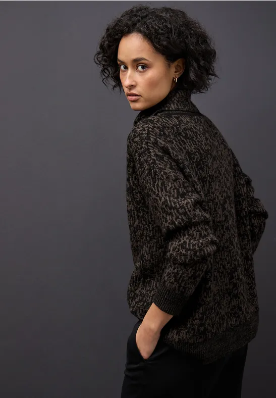 Two Tone Pullover Black