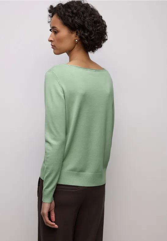 Pull basique pale mint green