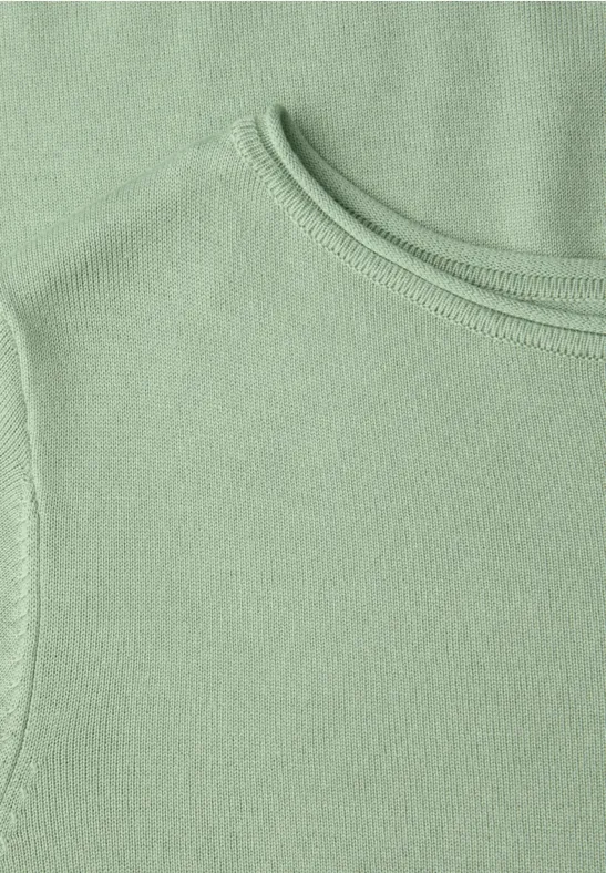 Pull basique pale mint green