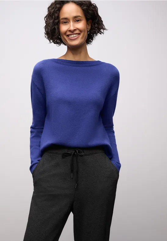 Softer Basic Pullover amparo blue