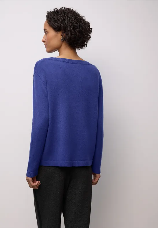Softer Basic Pullover amparo blue