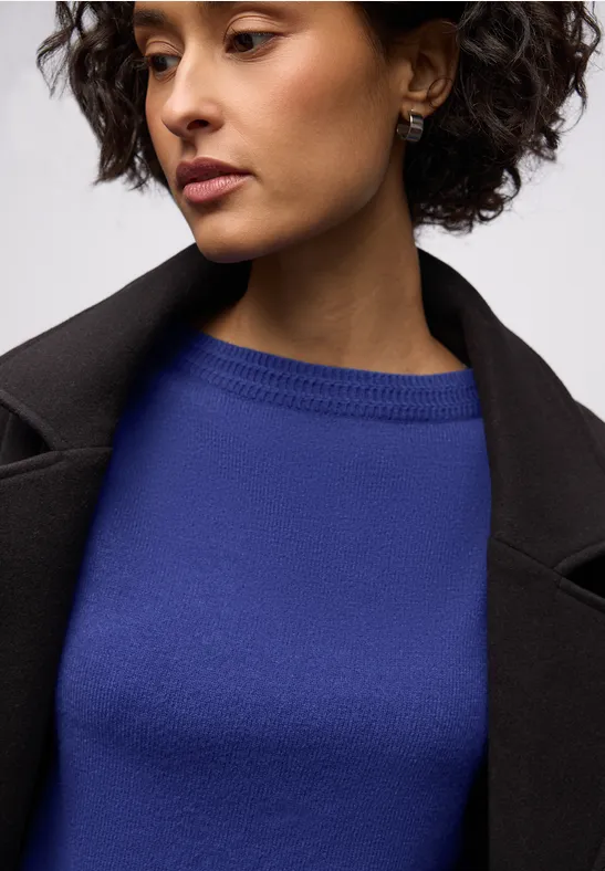 Softer Basic Pullover amparo blue