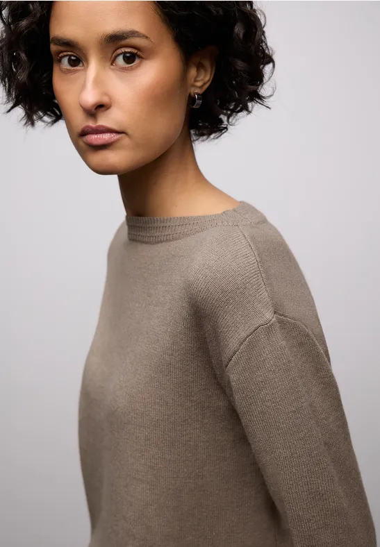 Softer Basic Pullover light terra mocha mel.