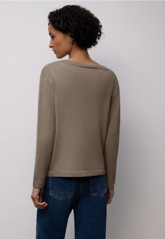 Softer Basic Pullover light terra mocha mel.