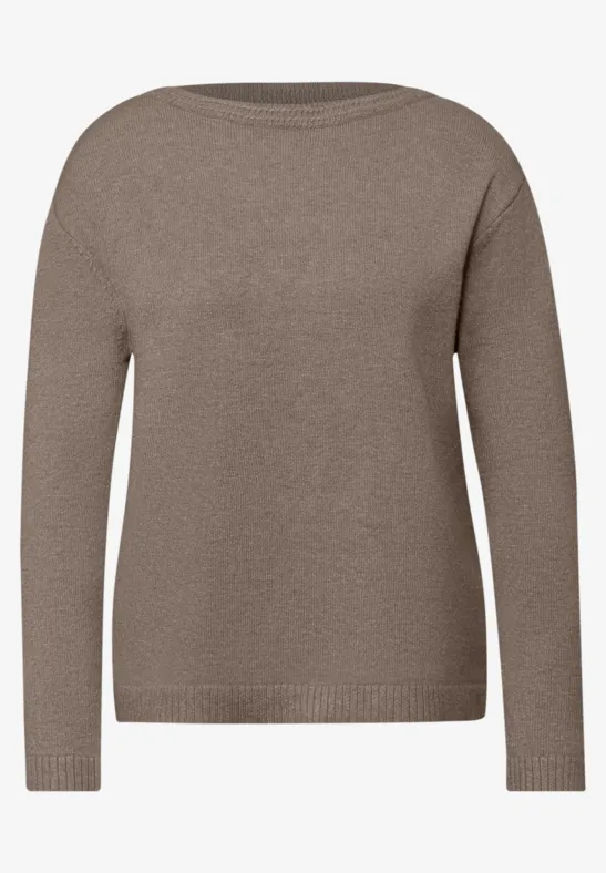 Softer Basic Pullover light terra mocha mel.