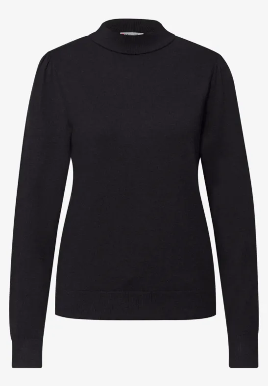 Kuscheliger Basic Pullover Black