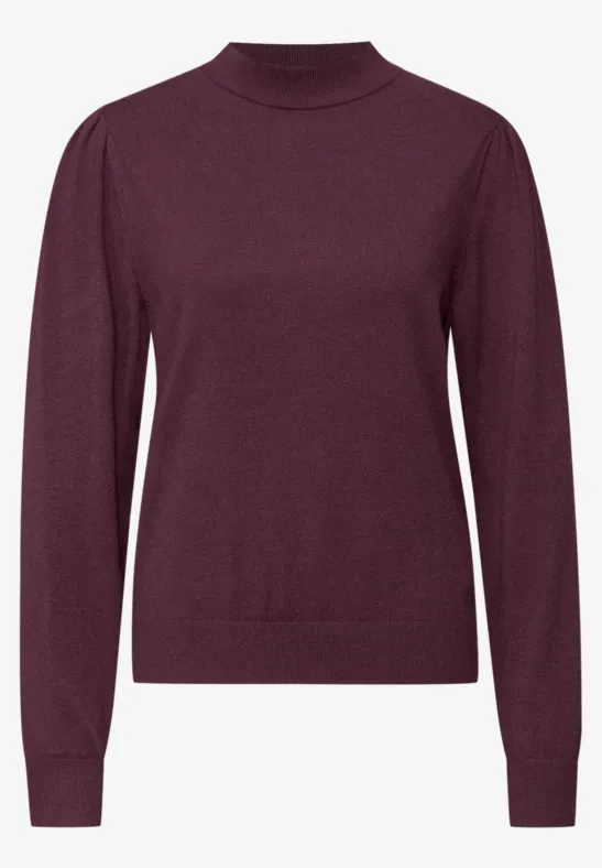 Kuscheliger Basic Pullover jazz berry
