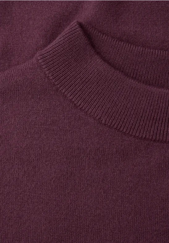 Kuscheliger Basic Pullover jazz berry