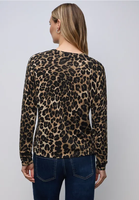 Pull léopard Black