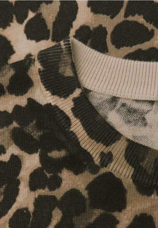 Pull léopard Black
