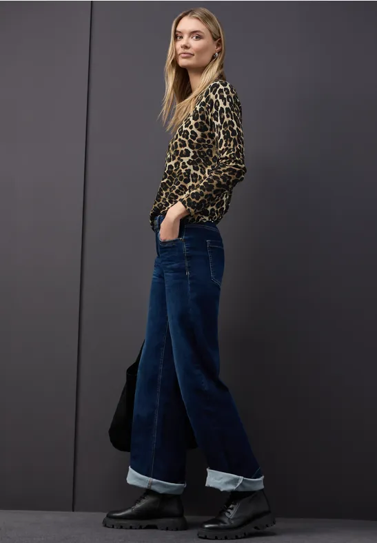 Pull léopard Black