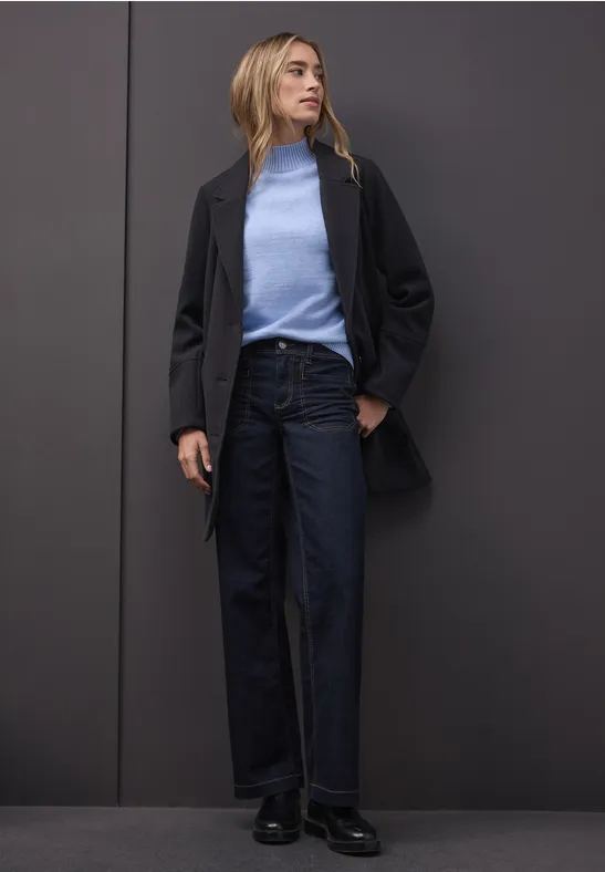 Kuscheliger Pullover frosted blue mel.