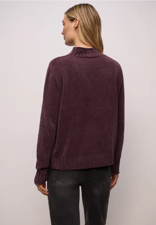 Doux pull-over chenille Jazz Berry