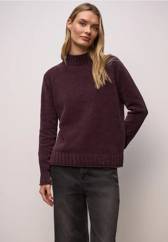 Doux pull-over chenille Jazz Berry