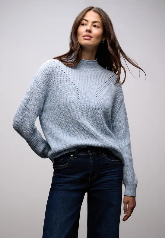 Mouline Pullover frosted blue