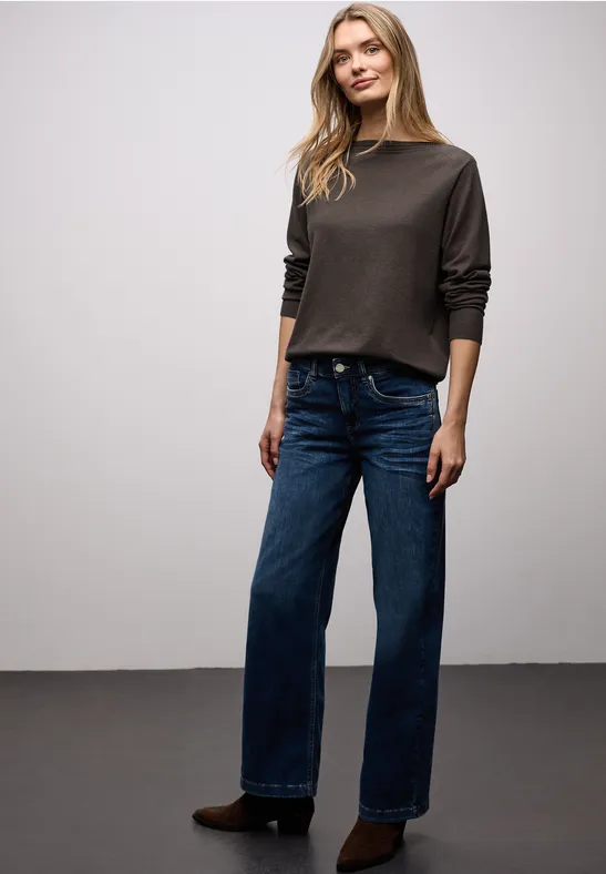 Basic U-Boot Pullover rustic brown mel.