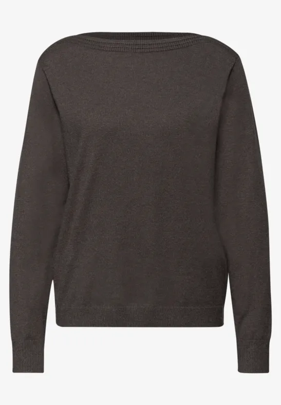 Basic U-Boot Pullover rustic brown mel.