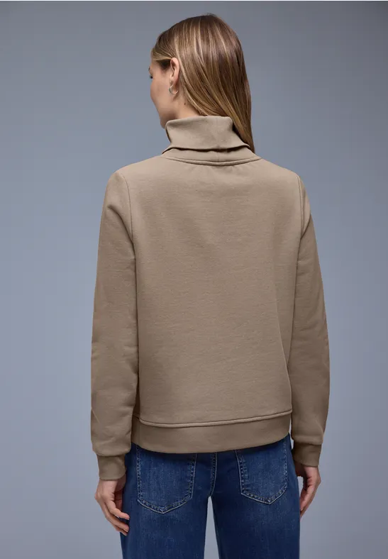 Pullover in Unifarbe light terra mocha