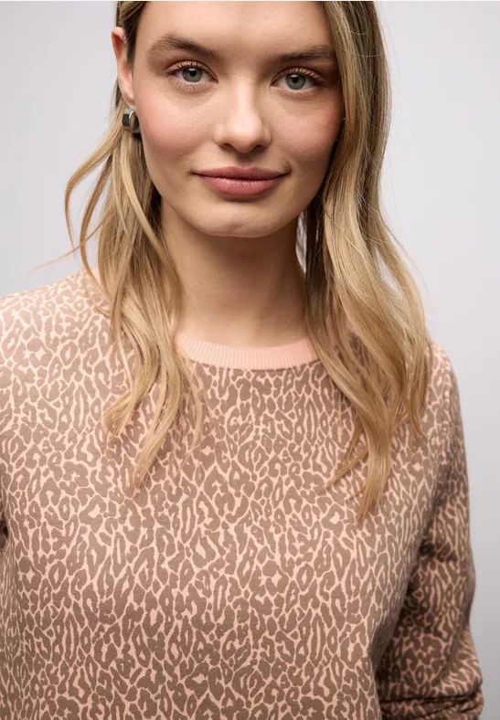 Sweat-shirt Léo light apricot