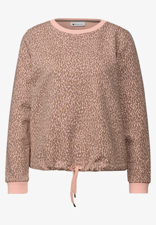 Sweat-shirt Léo light apricot