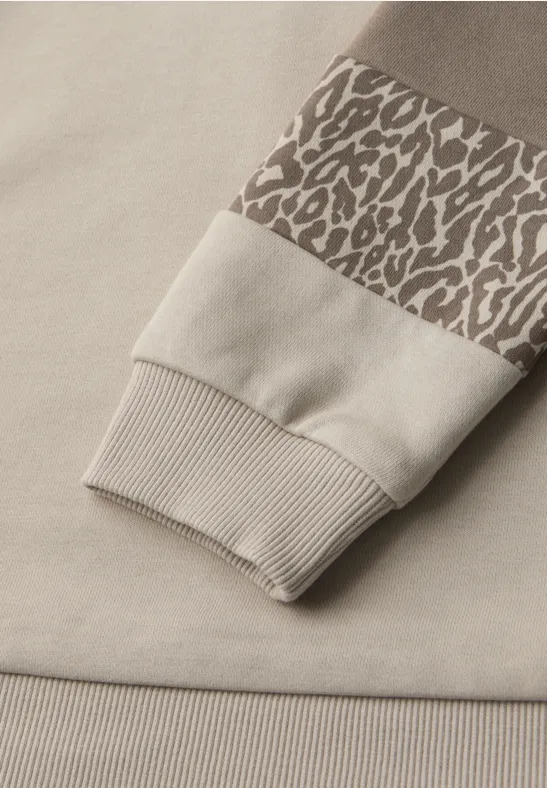 Sweat à capuche morn beige